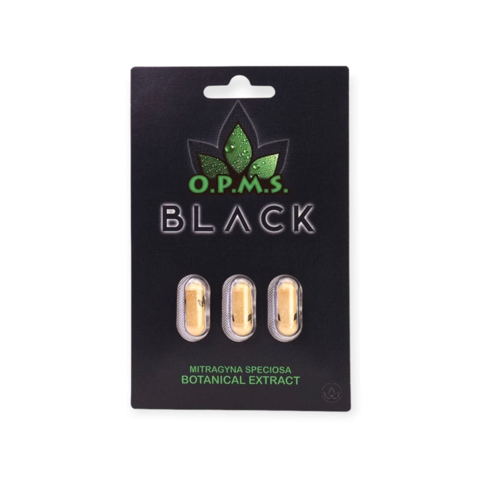 Opms Kratom Capsules Black