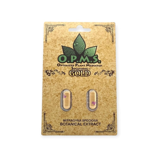 Opms Kratom Capsules Gold