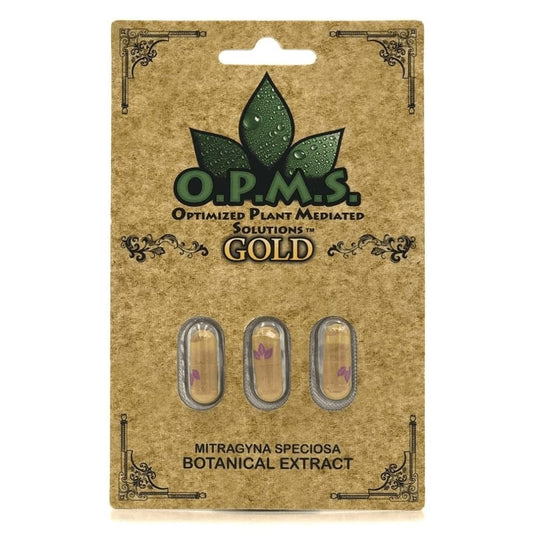 Opms Kratom Capsules Gold
