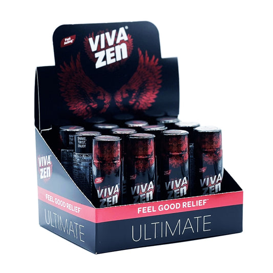 Viva Zen Kratom Shots "Feel Good Relief" Ultimate Mit 130Mg 12Ct- Red
